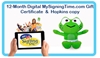 12-Month Digital MySigningTime.com & Baby Hopkins Plush ASL, Sign Language, Baby Sign Language, Kids ASL, Kids Sign Language, American Sign Language