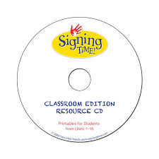 Signing Time Classroom Edition Resource Disc ASL, Sign Language, Baby Sign Language, Kids ASL, Kids Sign Language, American Sign Language