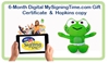 6-Month Digital MySigningTime.com & Baby Hopkins Plush ASL, Sign Language, Baby Sign Language, Kids ASL, Kids Sign Language, American Sign Language