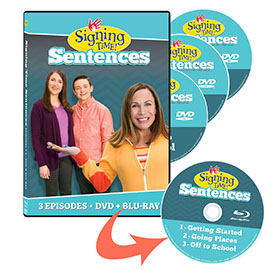 Signing Time Sentences: Vol. 1-3 Complete Set (Blu-ray/DVD) 