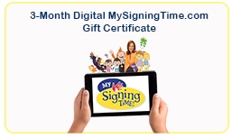 3-Month Digital Subscription MySigningTime.com ASL, Sign Language, Baby Sign Language, Kids ASL, Kids Sign Language, American Sign Language