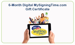 6-Month Digital Subscription MySigningTime.com ASL, Sign Language, Baby Sign Language, Kids ASL, Kids Sign Language, American Sign Language